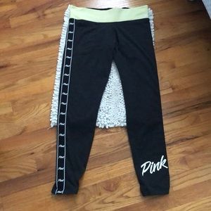 VS dark grey with yellow band yoga pants